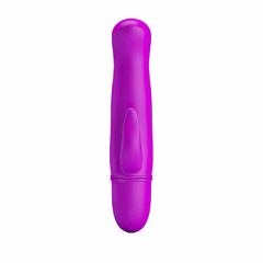 Imagem do 02259 | Vibrador ponto G com estimulador feito de silicone, material macio com toque aveludado. Possui 10 modos de vibração - PRETTY LOVE