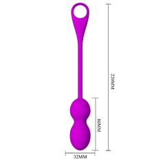 02270 | Bola Kegel com 12 níveis de vibração controladas via App de Smartphone - PRETTY LOVE - loja online