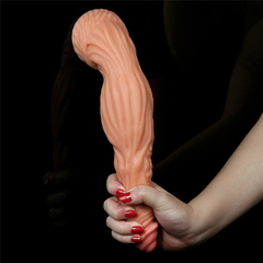 02318 | Pênis Dupla Densidade 24,5x6,3 cm Dual Layered Platinum Silicone Cock Bege - LOVETOY - E-VARIEDADES