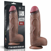 02321 | Pênis Dupla Densidade 31x7,6 cm - Dual Layered Platinum Silicone Cock Marrom - LOVETOY