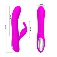 Imagem do 02335 | Vibrador Ponto G com estimulador com 7 modos de vibração - PRETTY LOVE