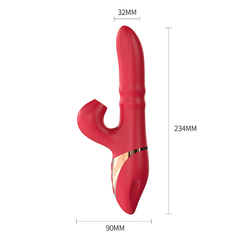 02338 | Vibrador com 3 modos de vibração, 3 modos de movimentos vai e vem. Estimulador clitoriano com 3 modos de pulsação - DIBE - E-VARIEDADES