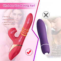 Imagem do 02338 | Vibrador com 3 modos de vibração, 3 modos de movimentos vai e vem. Estimulador clitoriano com 3 modos de pulsação - DIBE