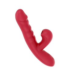 02339 | Vibrador com movimentos vai e vem e estimulador clitoriano, 10 modos de pulsação e 10 modos de movimentos vai e vem - YOUVIBE - loja online