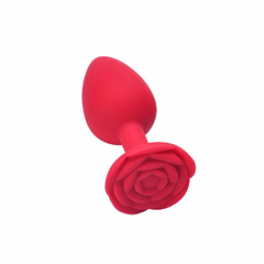 02353 | Plug Anal em Silicone com Base de Flor - Tamanho P - VIPMIX - E-VARIEDADES