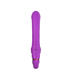 02394 | Vibrador Duplo 3 em 1.vibrador tipo cinta com estimulação de pulsação com 5 velocidades e 10 modos de vibração introdutória - YOUVIBE