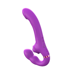 02394 | Vibrador Duplo 3 em 1.vibrador tipo cinta com estimulação de pulsação com 5 velocidades e 10 modos de vibração introdutória - YOUVIBE na internet