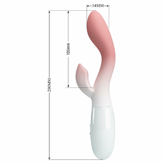 02424 | Vibrador com Estimulador Clitoriano 30 Modos de Vibração Snappy - PRETTY LOVE - loja online