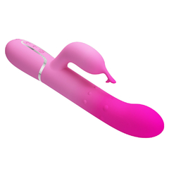 02425 | Vibrador Rabbit Recarregável com Esferas e Estimulador Clitoriano - Shima - PRETTY LOVE na internet