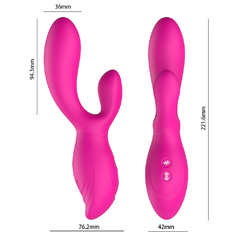 02428 | Vibrador Ponto G Movimento e Estimulador Clitoriano - APHRODISIA - loja online