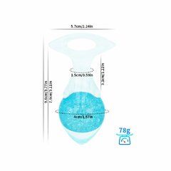 02450 | Plug Anal de Silicone Platina usando nova tecnologia com esfera de vidro Interno e Alça - Seta - Tamanho M - VIPMIX