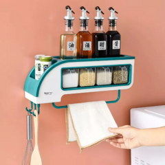 Especiero Condimentero De Pared Autoadhesivo Organizador - Baires Tecnologías