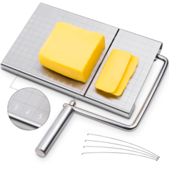 Tabla De Acero Inox Medidas Corta Queso Premium