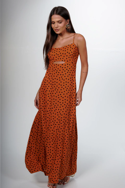 Vestido Feminino Paris Polka Dot ChicPoa - loja online
