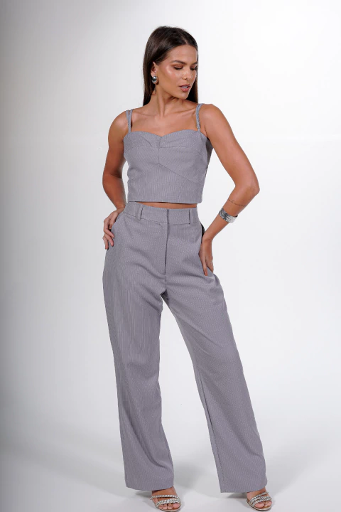 Cropped Feminino Nova York Risca de Giz ChicPoa - Pistaxe Modas