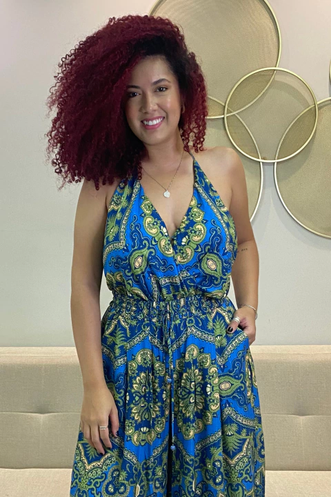 Body Feminino Transpassado Estampado Capadocia Farm - comprar online