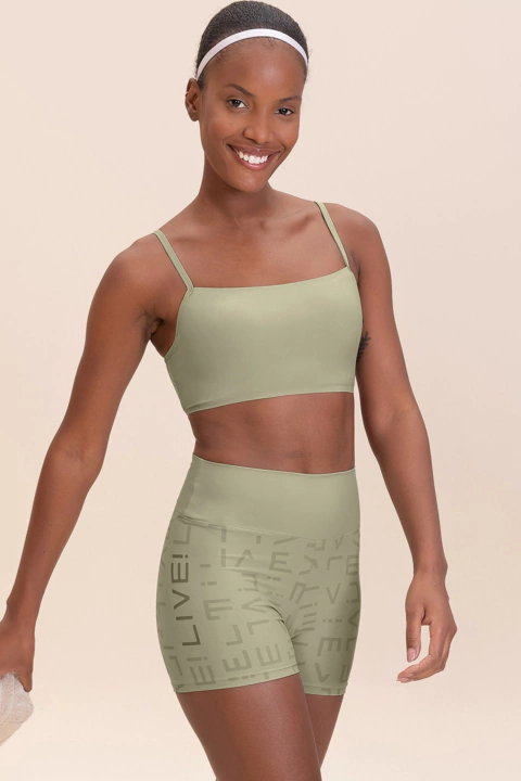 Shorts de Academia Feminino Fit Icon Live! - Pistaxe Modas