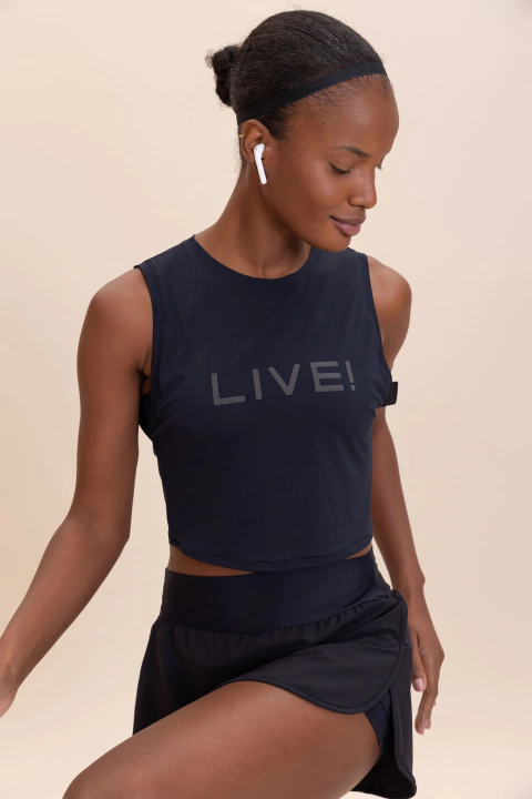 Regata Feminina Fitness Cropped Live! - loja online