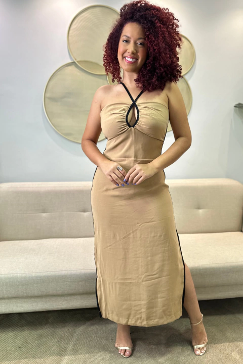 Vestido Feminino Bicolor Alcas My Place - comprar online