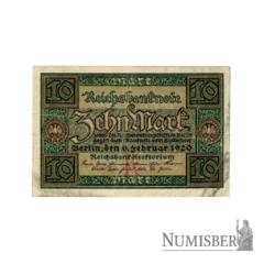 Alemania - 10 Marcos P67 - 1920