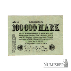 Alemania - 100000 Marcos - P91 - 1923