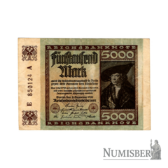 Alemania - 5000 Marcos - P81 - 1922