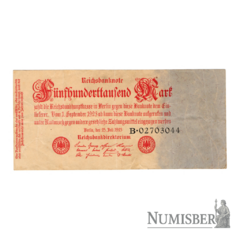 Alemania - 500.000 Marcos - P92 - 1923