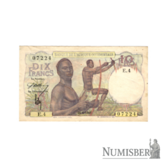 Africa Occidental Francesa - 10 Francos - P37 - 1946 - comprar online