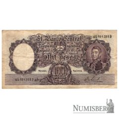 Argentina - 1000 Pesos - COL539b - 1968