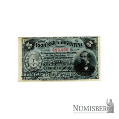 Argentina - 5 Centavos - COL018 - 1891