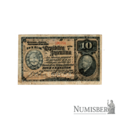 Argentina - 10 Centavos - COL026b - 1891
