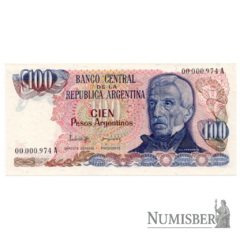 Argentina - 100 Pesos - Número Bajo - COL682a - 1983 - comprar online