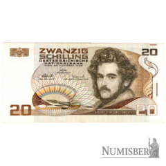 Austria - 20 Shillings - P148 - 1986