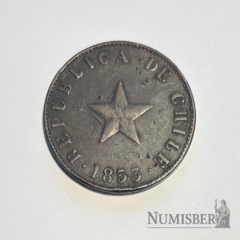 Chile - 1 Centavo - KM127 - 1853