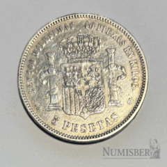 España - 5 Pesetas Amadeo I - 1871 estrella 1871 - comprar online