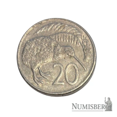 Nueva Zelandia - 20 Centavos - KM36 - 1980