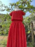 Vestido para Meninas Infantil Vermelho em Lasie