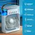 Mini Ventilador Climatizador De Ar Umidificador Portátil De Mesa AZUL - comprar online