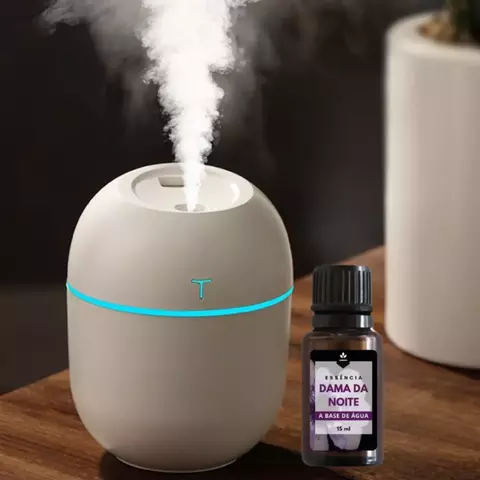 Kit Difusor Umidificador De Ar + 1 Essência 10ml