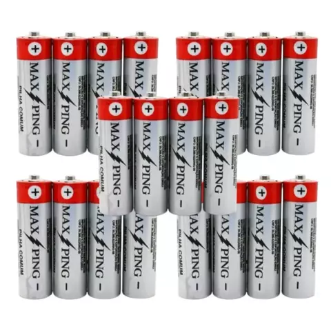 Kit 5 Cartelas com 4 pilhas AA Total 20 pilhas