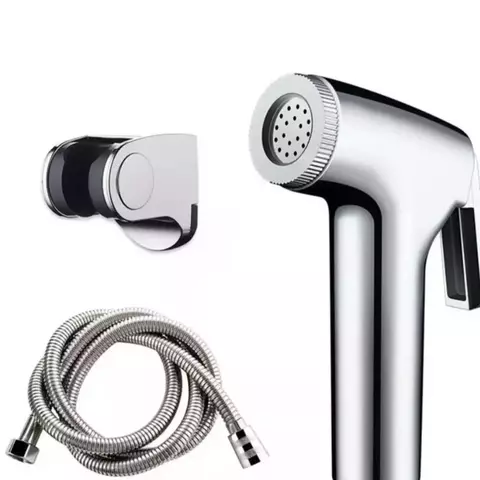 Ducha Higiênica Para Banheiro Completa Metal Inox núcleo da válvula de cobre 1,2m Chuveirinho Privada