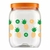 Pote De Plástico Estampa Abacaxi Redondo 1700 Ml Com Tampa