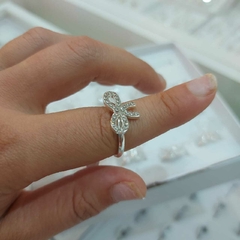 Anillo Moño Grande con Piedritas.