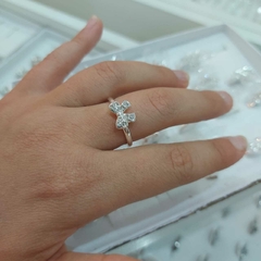 Anillo Moñito Chico con Piedritas.