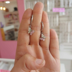Argollitas con Colgante Mariposas. - comprar online