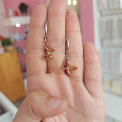 Argollitas con Colgante Mariposas. - comprar online