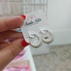 Argollitas de Plata Inflada Chicas. - comprar online