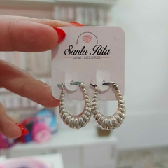 Argollitas de Plata Inflada.