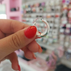 Argollitas Infladas de Plata. - comprar online