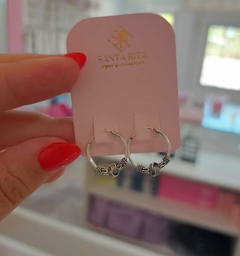 Argollitas Bali de Plata.